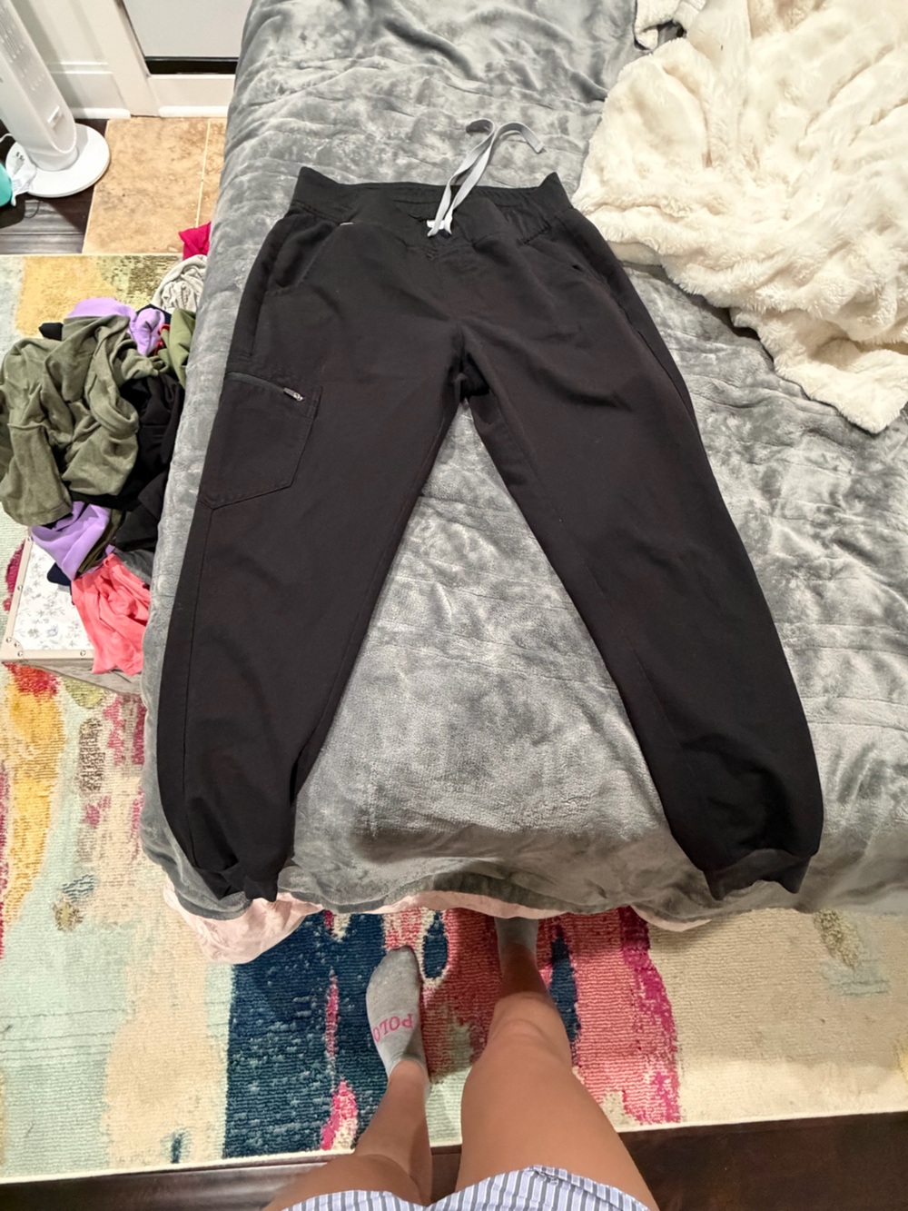 Figs Black Jogger Pants and scrub top!